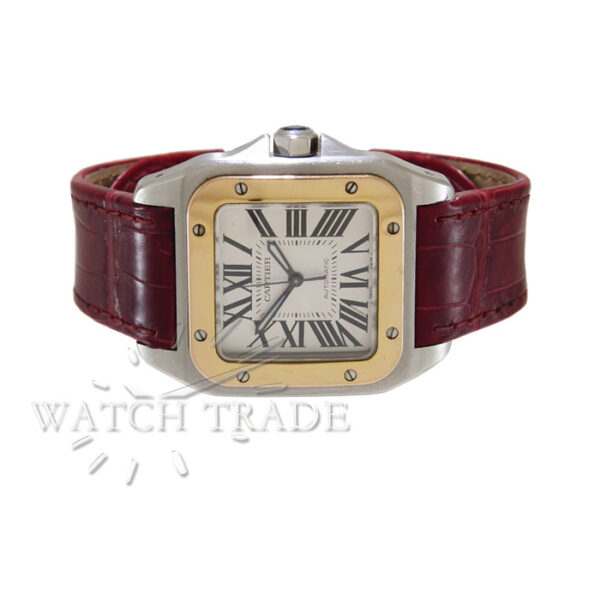 Relógio Cartier Santos 100 Midsize Aço e Ouro 18k ref 2878 - Watch Trade